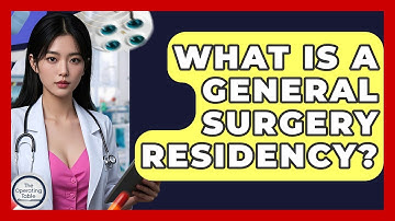 What Is A General Surgery Residency? - The Operating Table