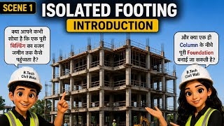 Isolated Footing Explained in Hindi | Foundation Types | Civil Engineering#IsolatedFooting#Foundatio
