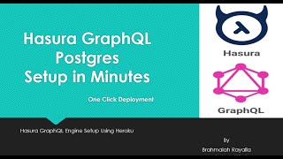 #Postgres #GraphQL in Minutes - #Hasura GraphQL Engine