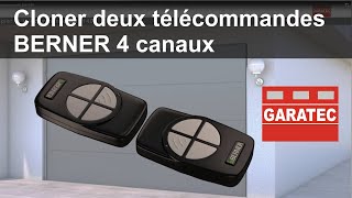 Cloner deux télécommande BERNER BHS140