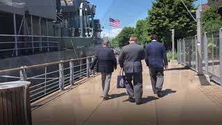 Flag Raising Ceremony at the Buffalo & Erie County Naval and Military Park