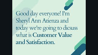 Customer Value and Satisfaction (Pricing)