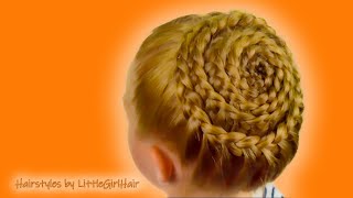 How To: Spiral (Snail) Braid. Quick and Easy hairstyle for little pricess #37 How To: Spiral (Snail) Braid. Quick and Easy hairstyle for little pricess #37