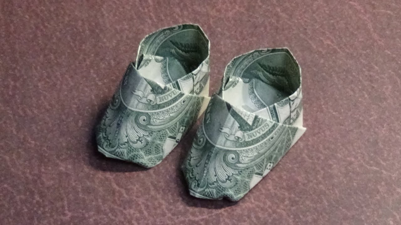 Origami Dollar Bill Shoes YouTube