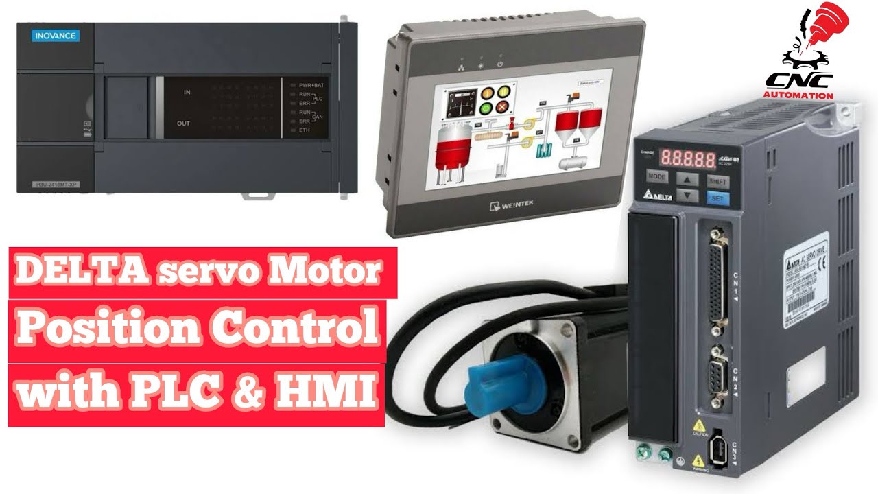 DELTA Ac servo Motor Position Control with PLC 4040MT | ASD-B2-0421-B ...
