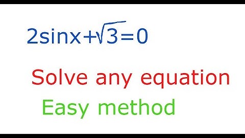 How to solve trigonometric equations ,Linear Trig Equations