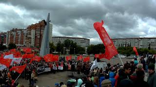 Митинг в Омске 2 сентября 2018 (Против повышения пенсионного возраста) Часть 3