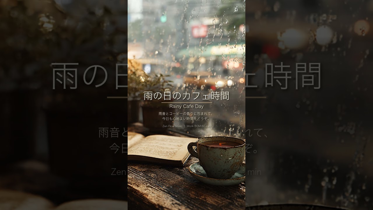 ☕️大人のひとり時間に 雨の日のカフェ時間 / short rainy cafe - YouTube