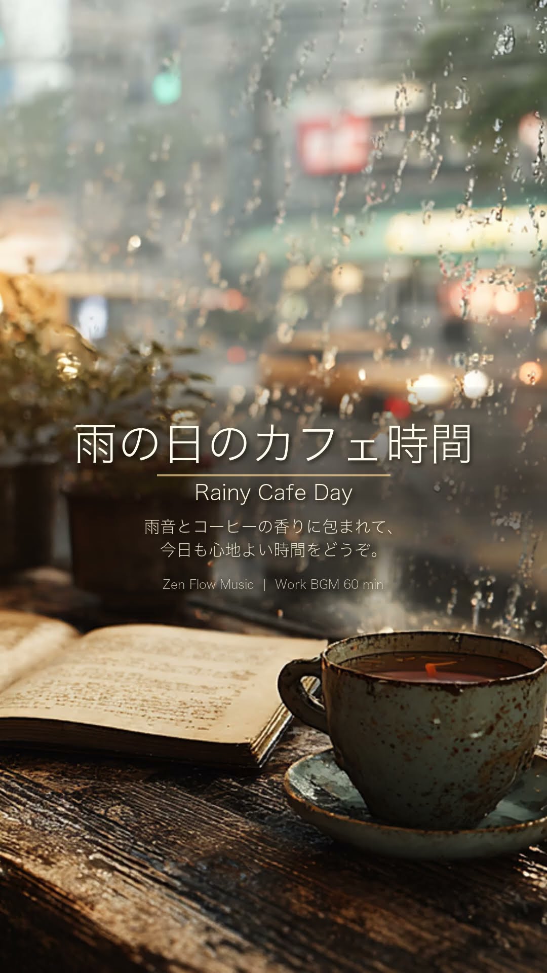 ☕️大人のひとり時間に 雨の日のカフェ時間 / short rainy cafe - YouTube