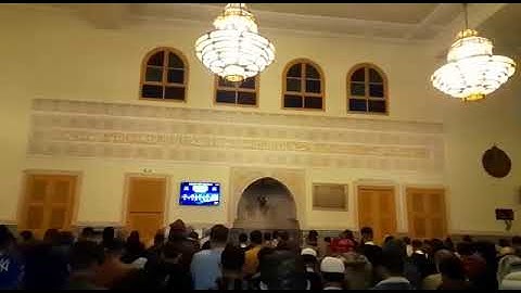 مسجد الصحابة بالالفة ماشاء الله تلاوة لصلاة التراويح اكثر من رائعة مع المقرئ عبد الله بوشتى