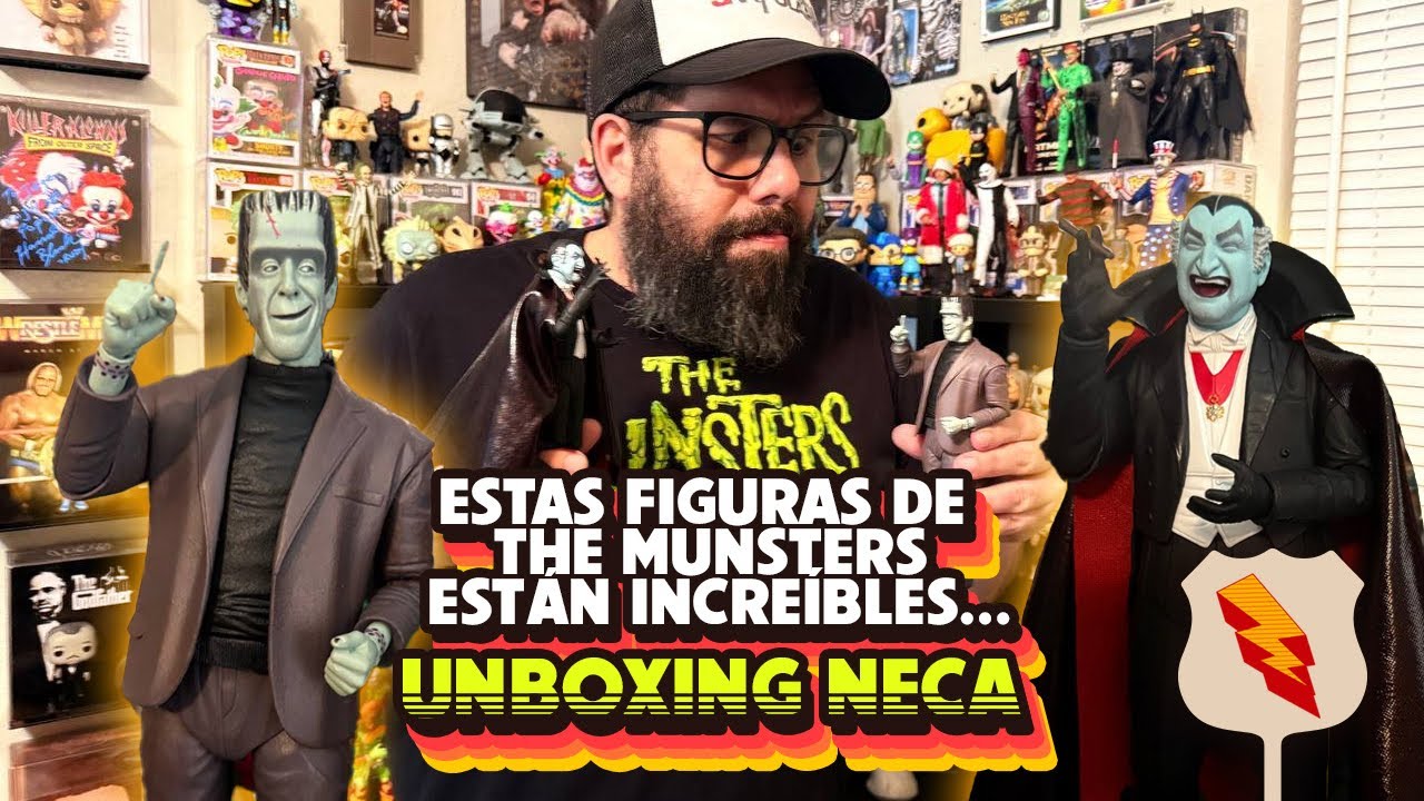 Estas Figuras de The Munsters de NECA están Brutales… Unboxing Herman y Grandpa