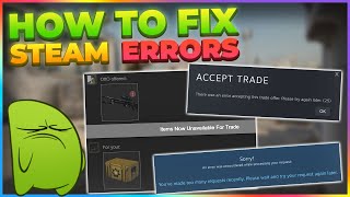 How to fix Steam/CS2 trading errors / Inventory unavailable
