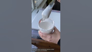 Why you should gesso your canvas before painting 🌸 #shorts #artvlog #arttips