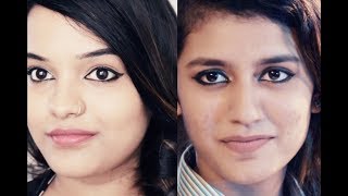 ORU ADAAR MAKEUP | Priya Prakash Varrier inspired Makeup Tutorial in both English & Malayalam screenshot 2