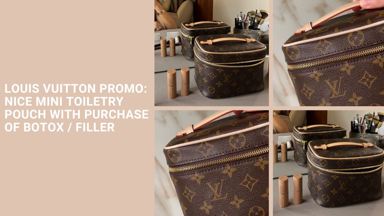 Louis Vuitton Promo: Nice Mini Toiletry Pouch With Purchase Of Botox /  Filler 