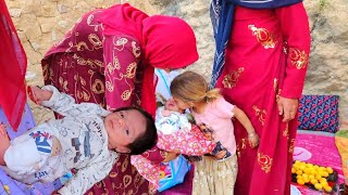 Visiting a nomadic family for the birth of a child | Nomadic life 2023