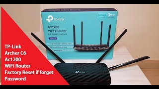 Factory Reset TP Link C6 Ac1200 Dual Band Wireless router