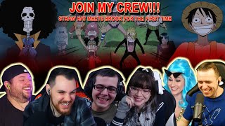 JOIN MY CREW!!! STRAWHAT MEETS BROOK FIRST TIME - Reaction Mashup One Piece