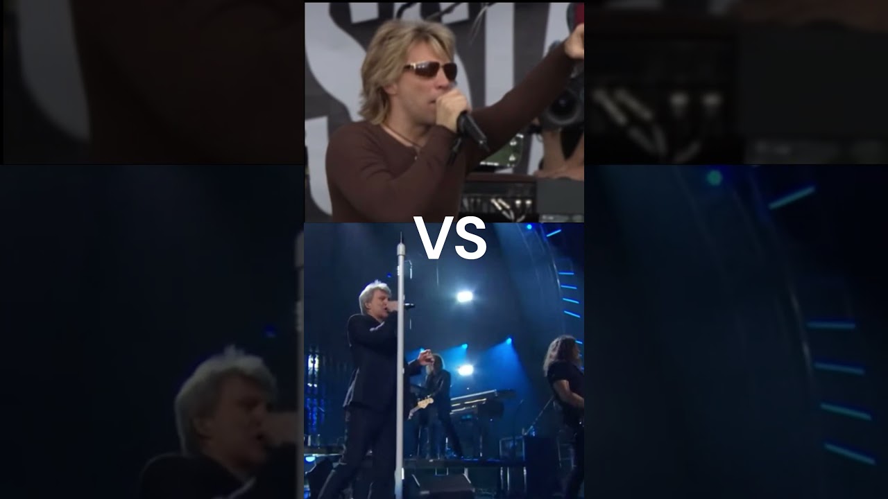 Livin' On A Prayer Old Vs New edited by Great Creator #shorts