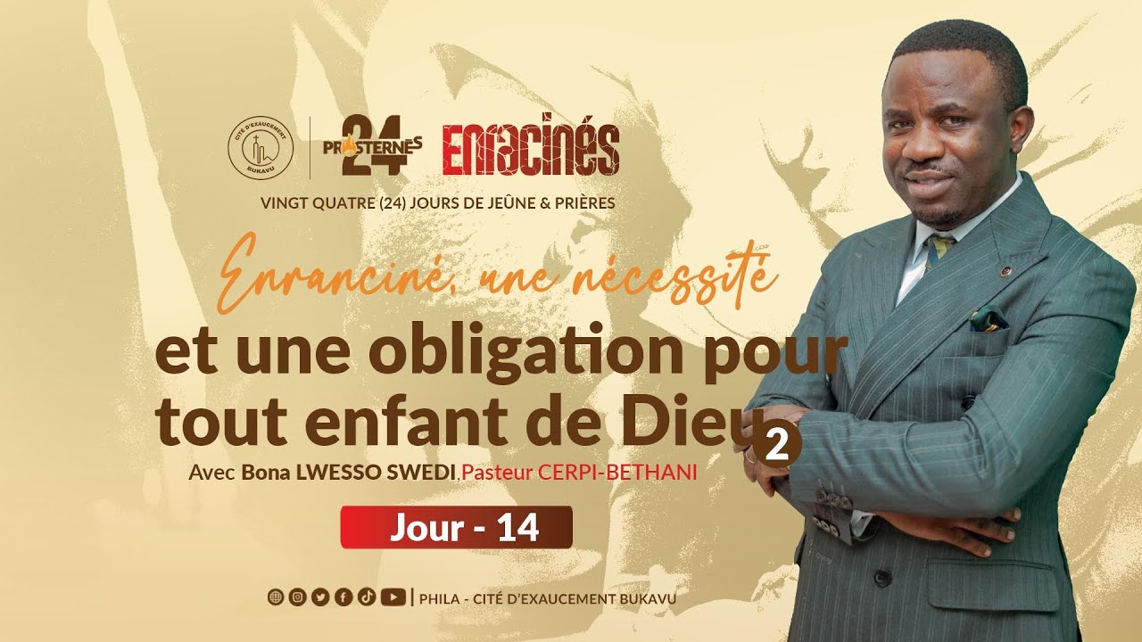 PROSTERNES 24 /ENRACINES /Pasteur BONANE LWESSO/Cerpi Bethanie Bukavu