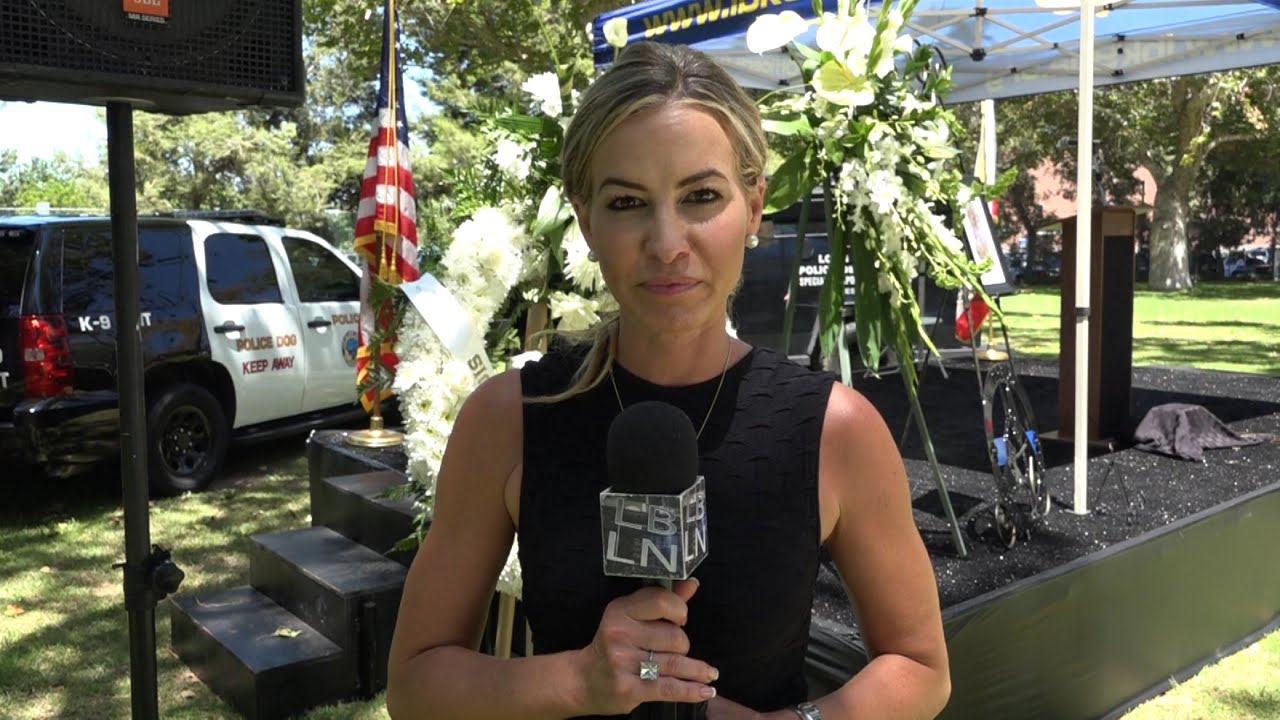 Memorial service for Long Beach Police K-9 "Credo"