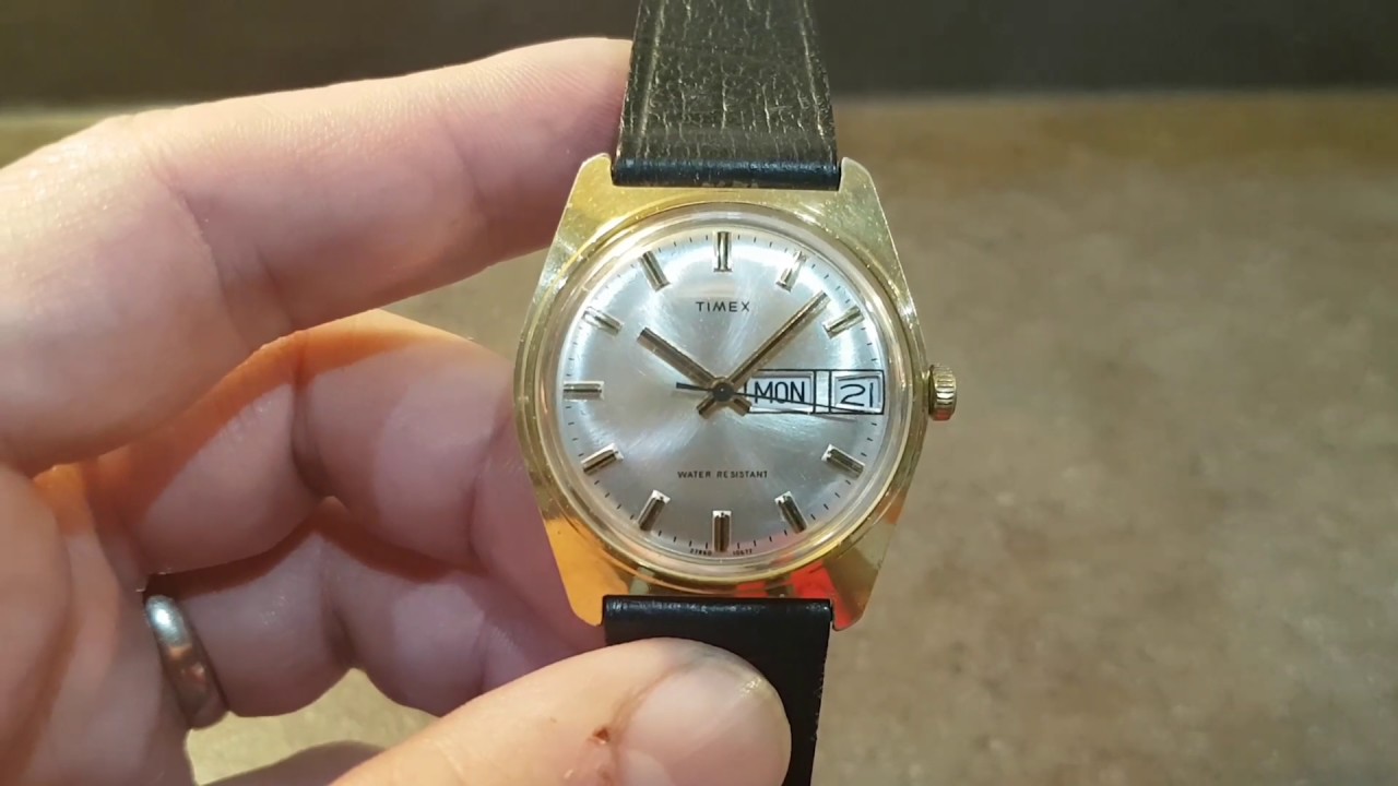 1977 Timex day date vintage watch - YouTube