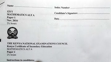 KCSE 2022 PREDICTIONS. MATHEMATICS PAPER 1 SECTION 1.