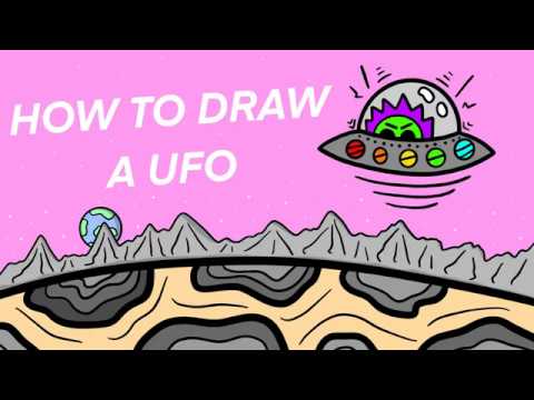 HOW TO DRAW A UFO - EASY Step By Step Instructions!!! - YouTube