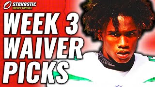 MUST ADD Waiver Wire Picks Week 3 | 2022 Fantasy Football