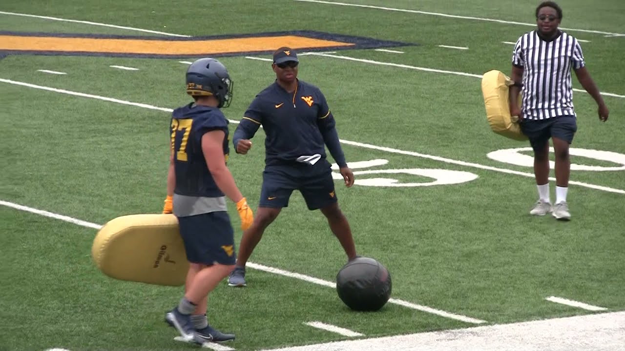 BlueGoldNews.com: WVU Football Running Backs Blocking II 8/7/21