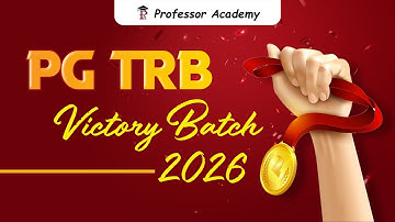PG TRB New Batch 2026| PG TRB Victory Batch | Professor Academy | PG TRB Online Classes