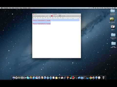 TextEdit Tutorial