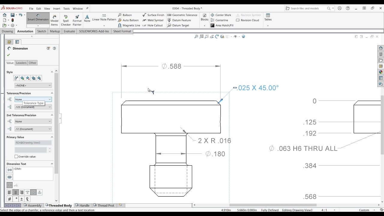 Chamfer Dimension YouTube