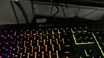 How to change the color of the Corsair k55 keyboard