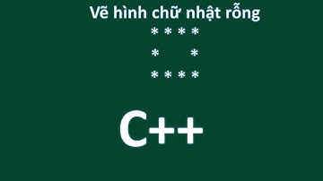C++  VẼ HÌNH CHỮ NHẬT RỖNG