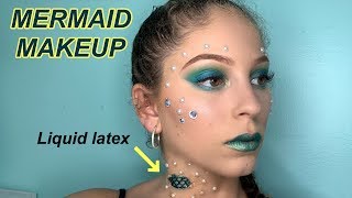 Mermaid Makeup tutorial | James Charles inspired **liquid latex**