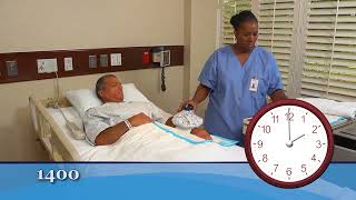 Applying hot or cold pack or ice bag or , collar or glove