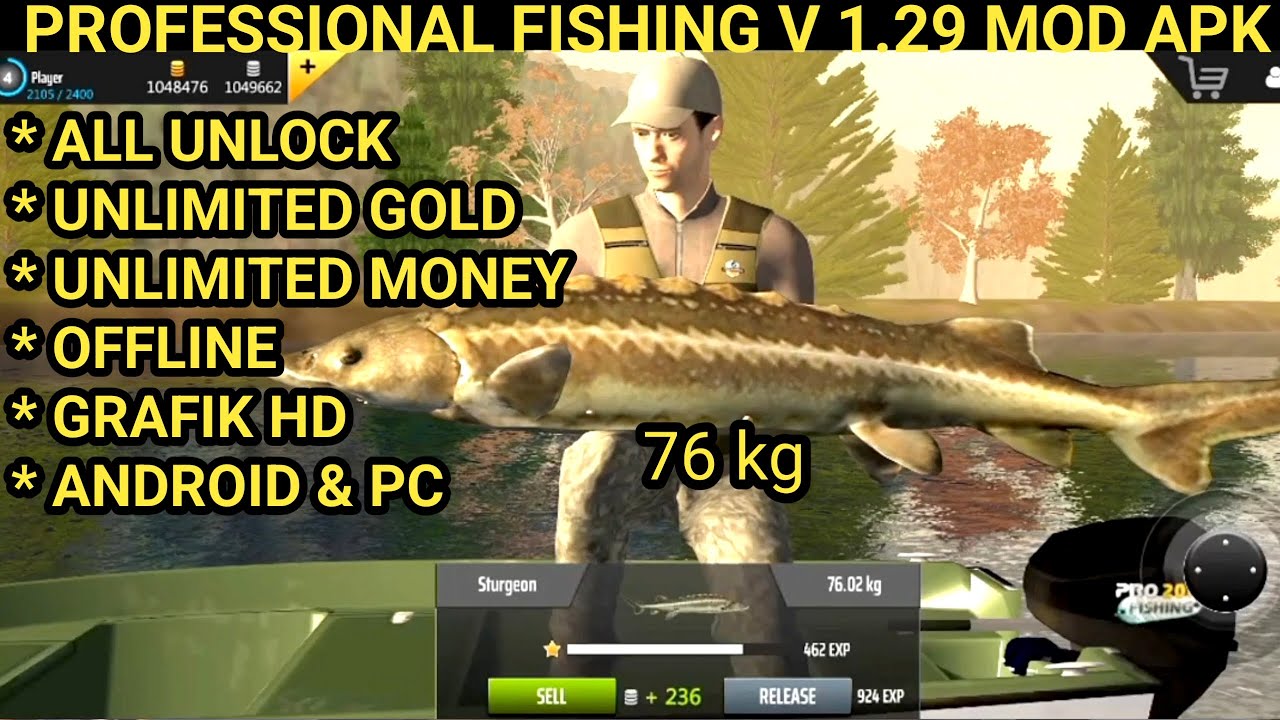 Serasa mimpi mancing strike ikan sturgeon 76 kg, professional fishing