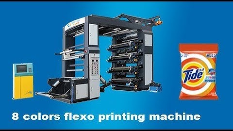 8 color flexo printing machine at mexico for detergent bag
