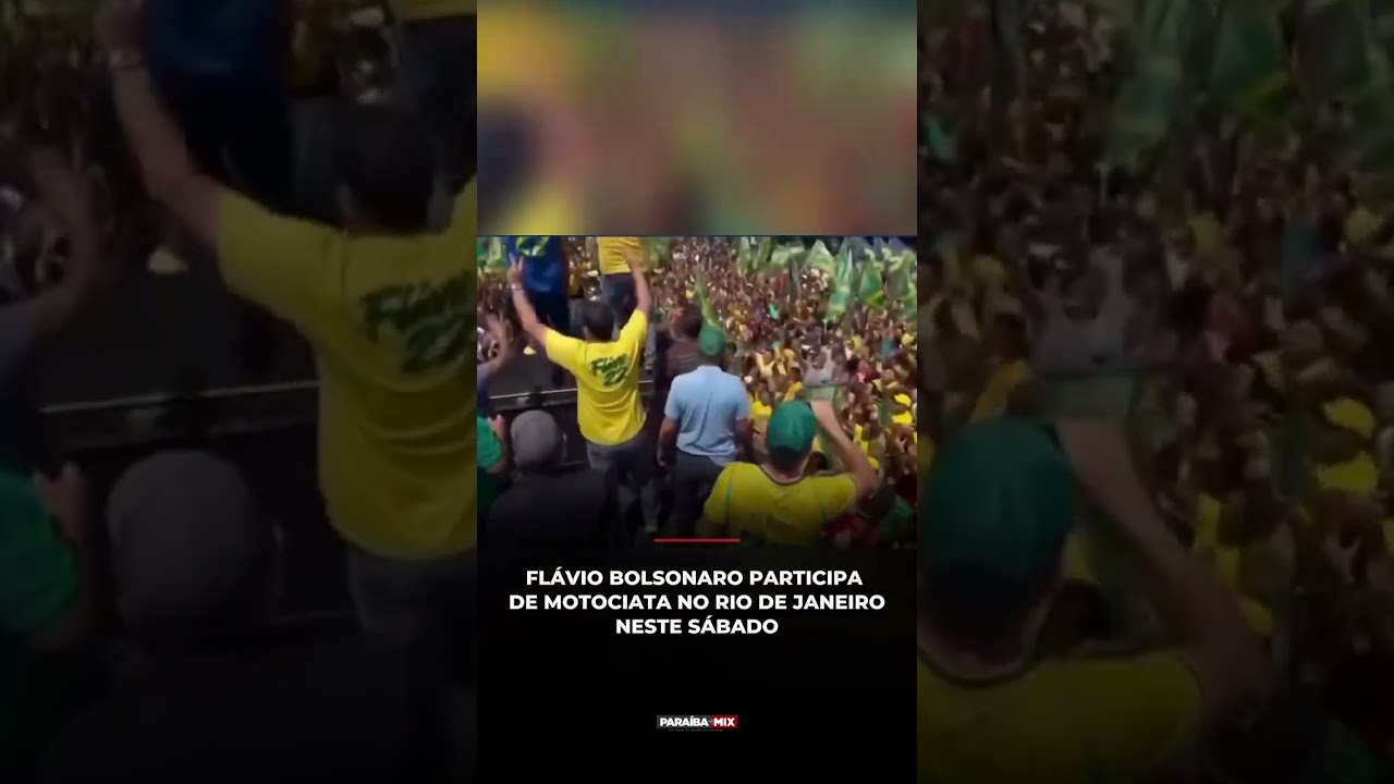 FLÁVIO BOLSONARO PARTICIPA DE MOTOCIATA NO RIO DE JANEIRONESTE SÁBADO