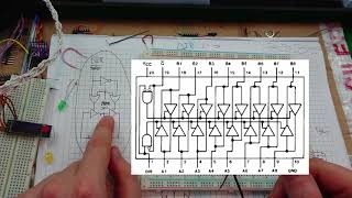 Testing a bidirectional buffer - Plum Breadboard Computer