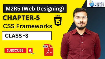 O Level Course M2 R5 | Chapter -5 Class -3 CSS frameworks Introduction  | Lecture 23 #Html #css