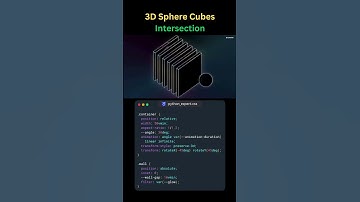 3D Sphere & Cubes Intersection in Pure CSS! 🤯 #Shorts #coding #programming #3danimation #css #3d #ai
