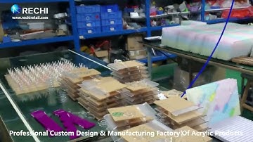 RECHI Custom Counter Acrylic Retail POS Demo Display Stand for Charging Cables/Earphones