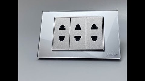 Ổ Cắm Điện Âm tường Mặt Kính Cường Lực TENKO I Tenko.com.vn