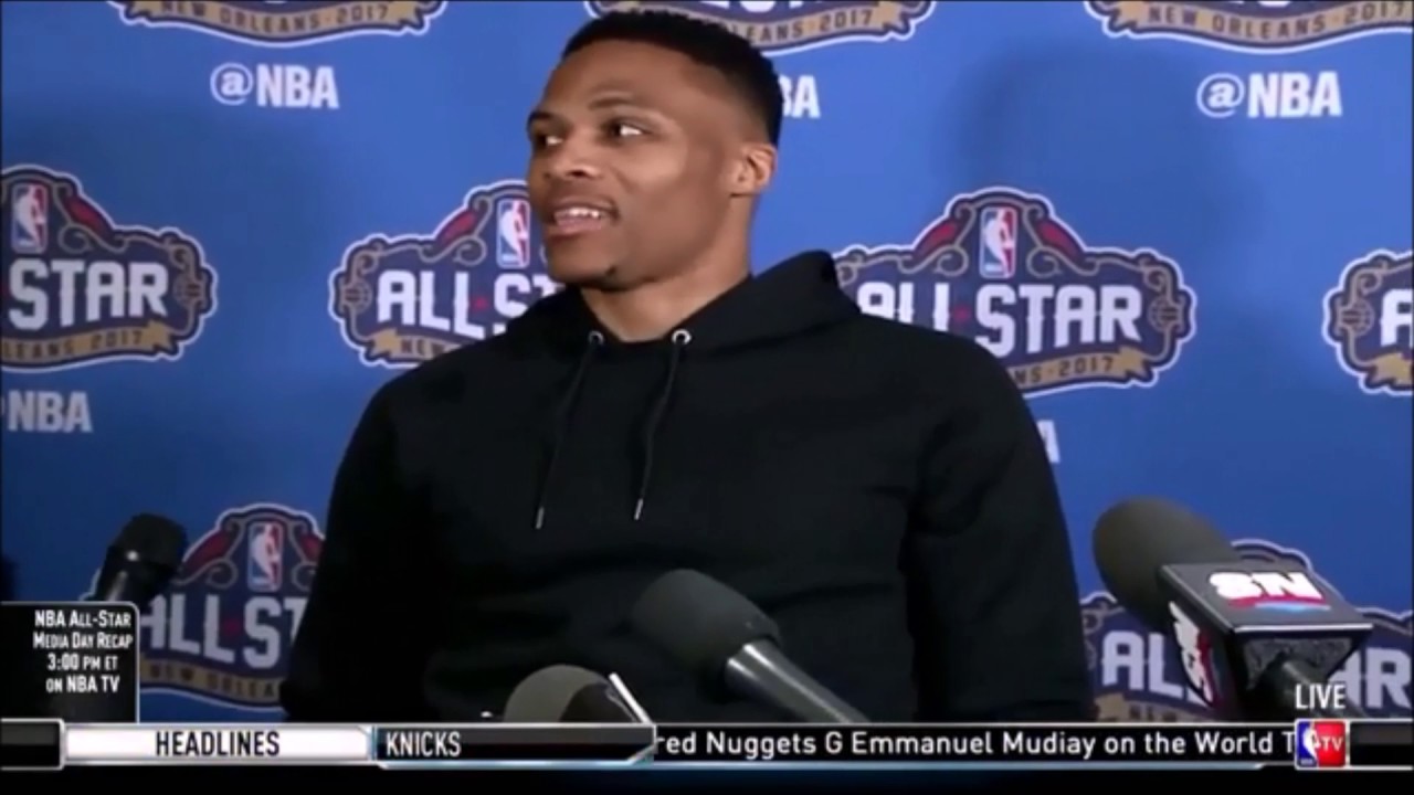Russell Westbrook was delightfully flabbergasted to receive a rare ...