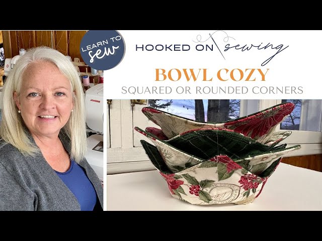 🧵 🍲 DIY Bowl Cozy tutorial - 20 minute sewing project for beginners 