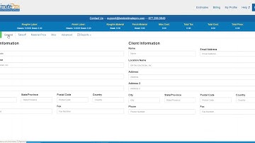 Best Estimate Pro: Creating a New Estimate