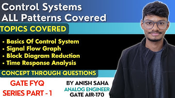🔥FYQ Series || Control System - 1 || Basics, SFG,BLD & Time Response || PrepFusion