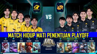 MATCH TERAKHIR RRQ VS ONIC PENENTUAN PLAYOFF !! RRQ SENA VS ONIC PRODIGY GAME 5